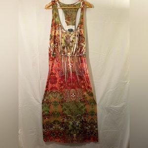 Tracy Lynn Floral & Butterfly Razorback Maxi Dress Size 1X